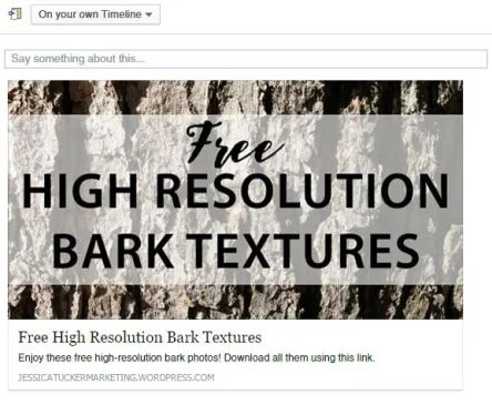 Facebook’s featured image size is 470×246 pixels.