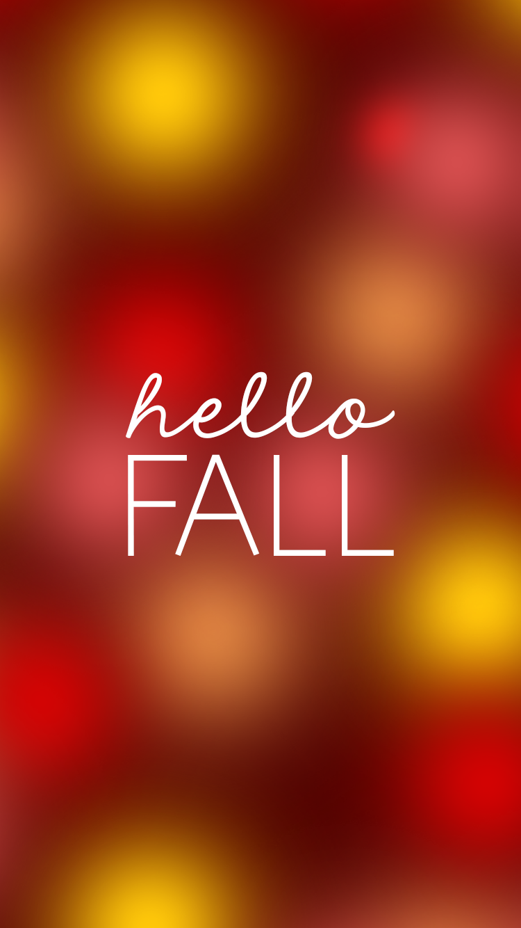 Hello Fall iPhone Background