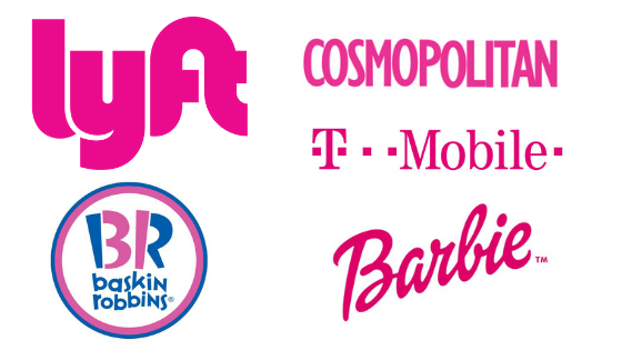 Famous Pink Logos