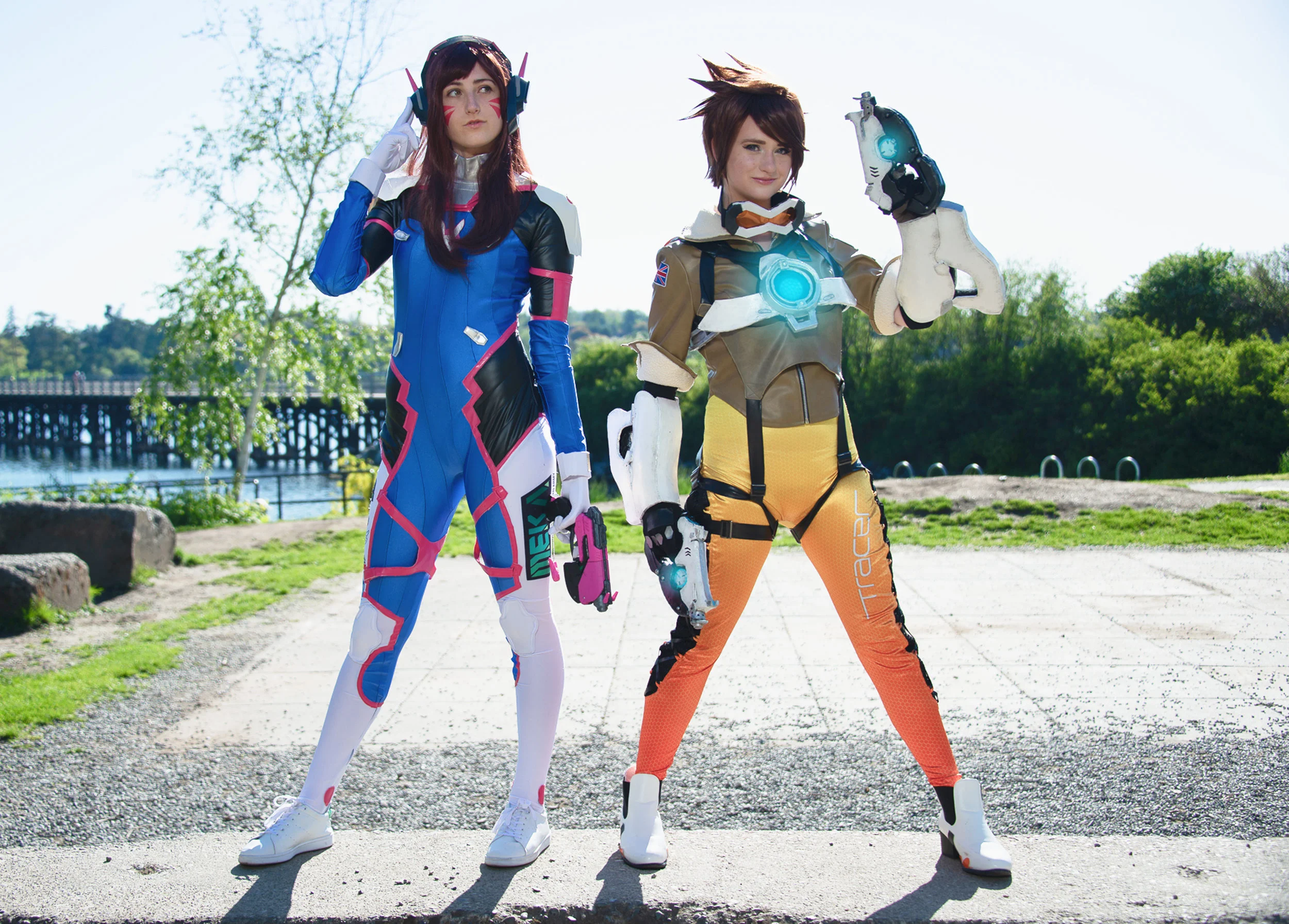 D.Va @partychickencosplay | Tracer @the_anyapanda