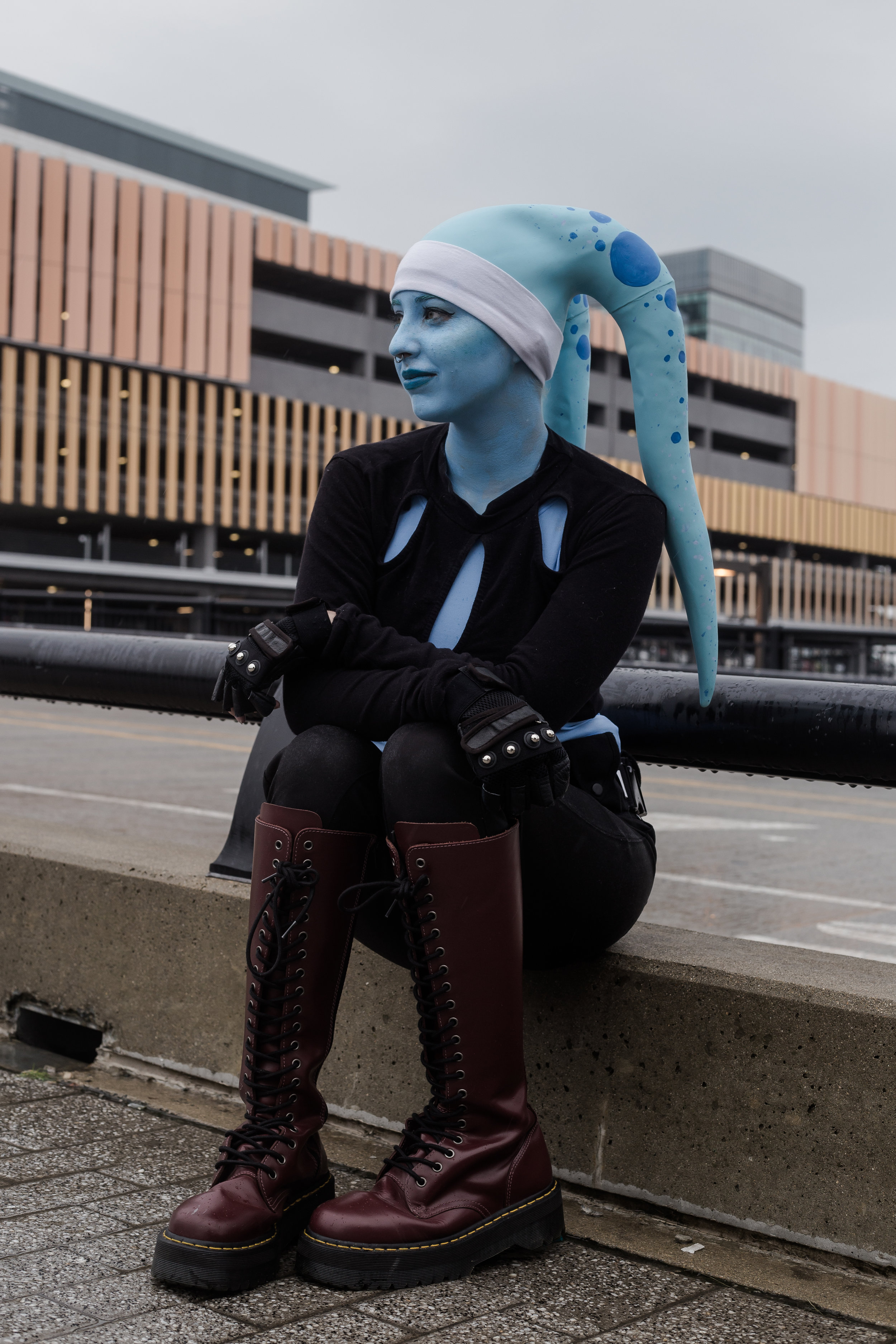 Aesthel in her Star Wars OC Vasani shot by Emily Rey