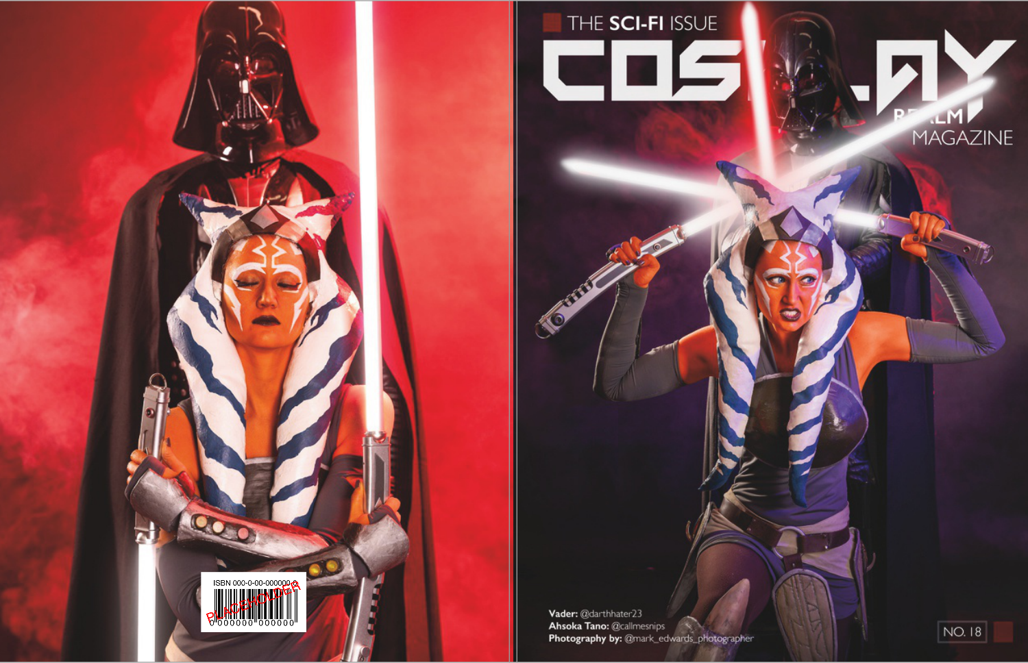 Ahsoka Tano: @callmesnips | Vader: @darthhater23 ► Cover Feature & Cover Photo: @mark_edwards_photographer