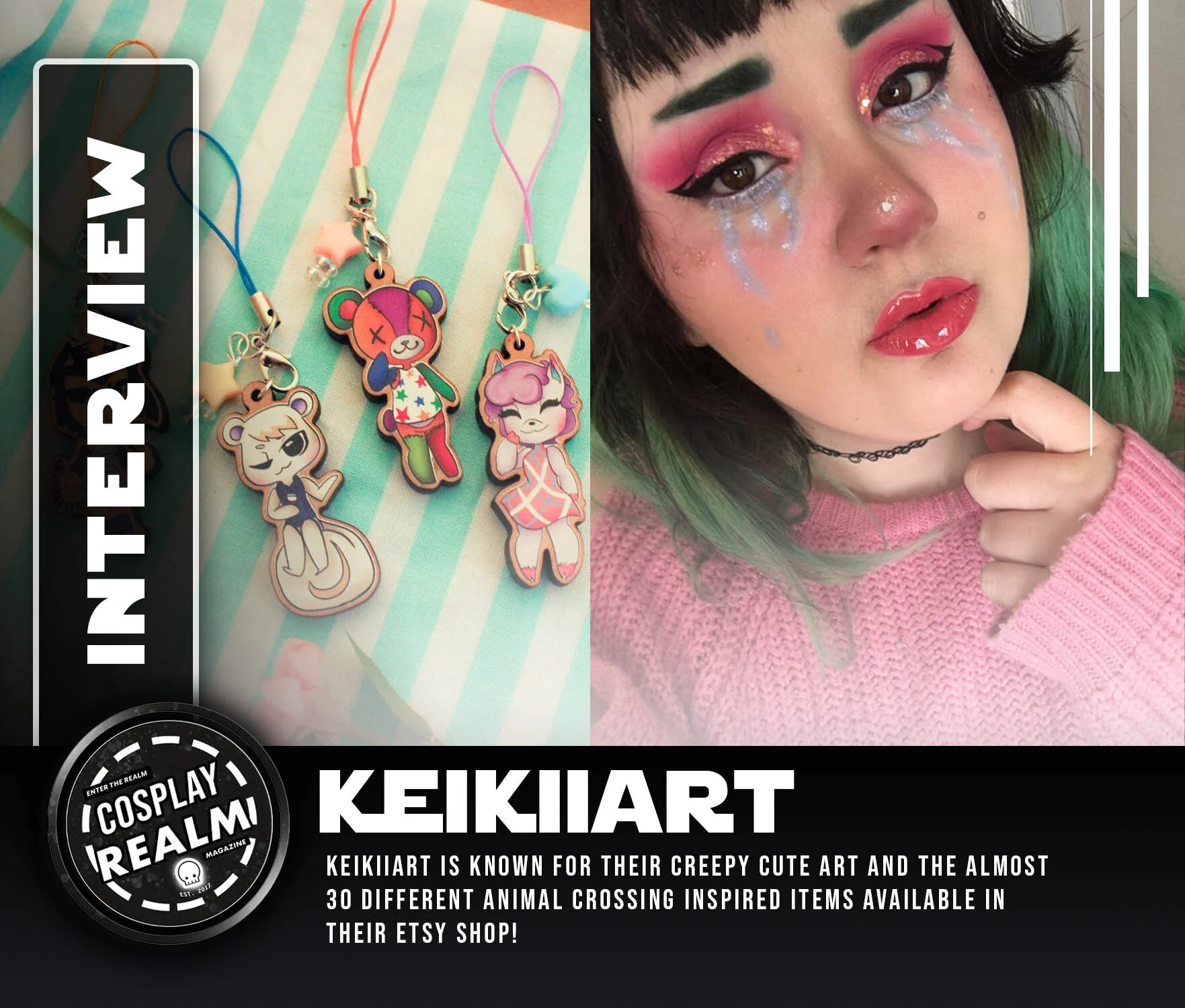 Interview with Artist Keikiiart; Creepy Cute Cryptids, Animal Crossing, Commissions, and More!