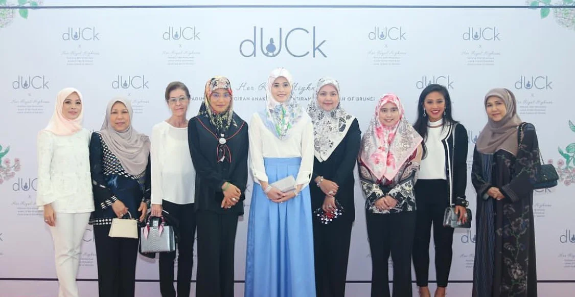 Titts with the royal family of Brunei