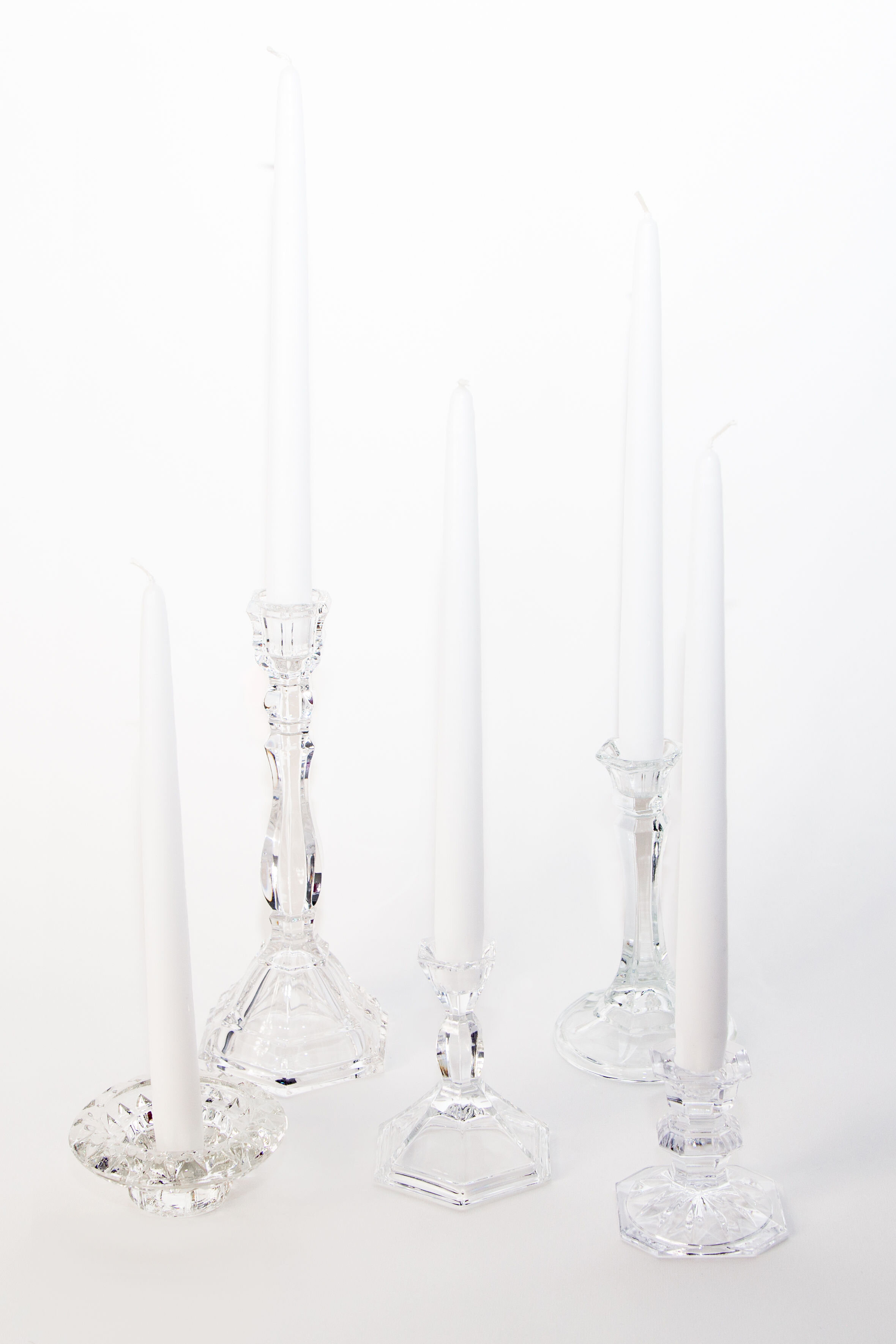 Clear Glass Taper Collection