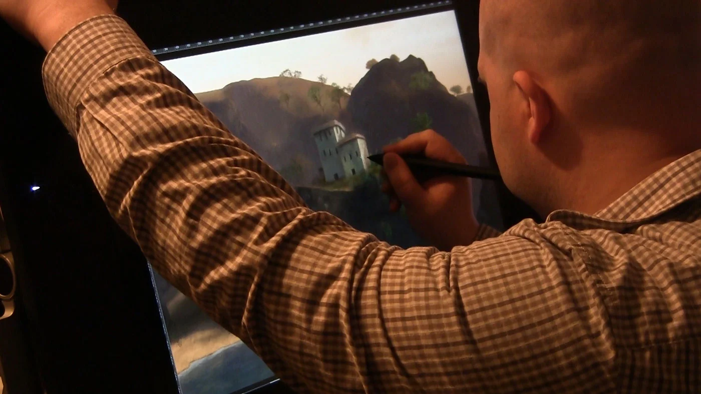 Painting on a 24HD Cintiq