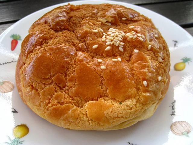 Chicken Char Siew Polo Bun (Bor Lor Bao) from Sweet Tarts Hong Kong Pastry