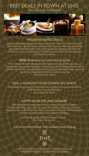 Dining Promotions @ Jing & Shangri-La