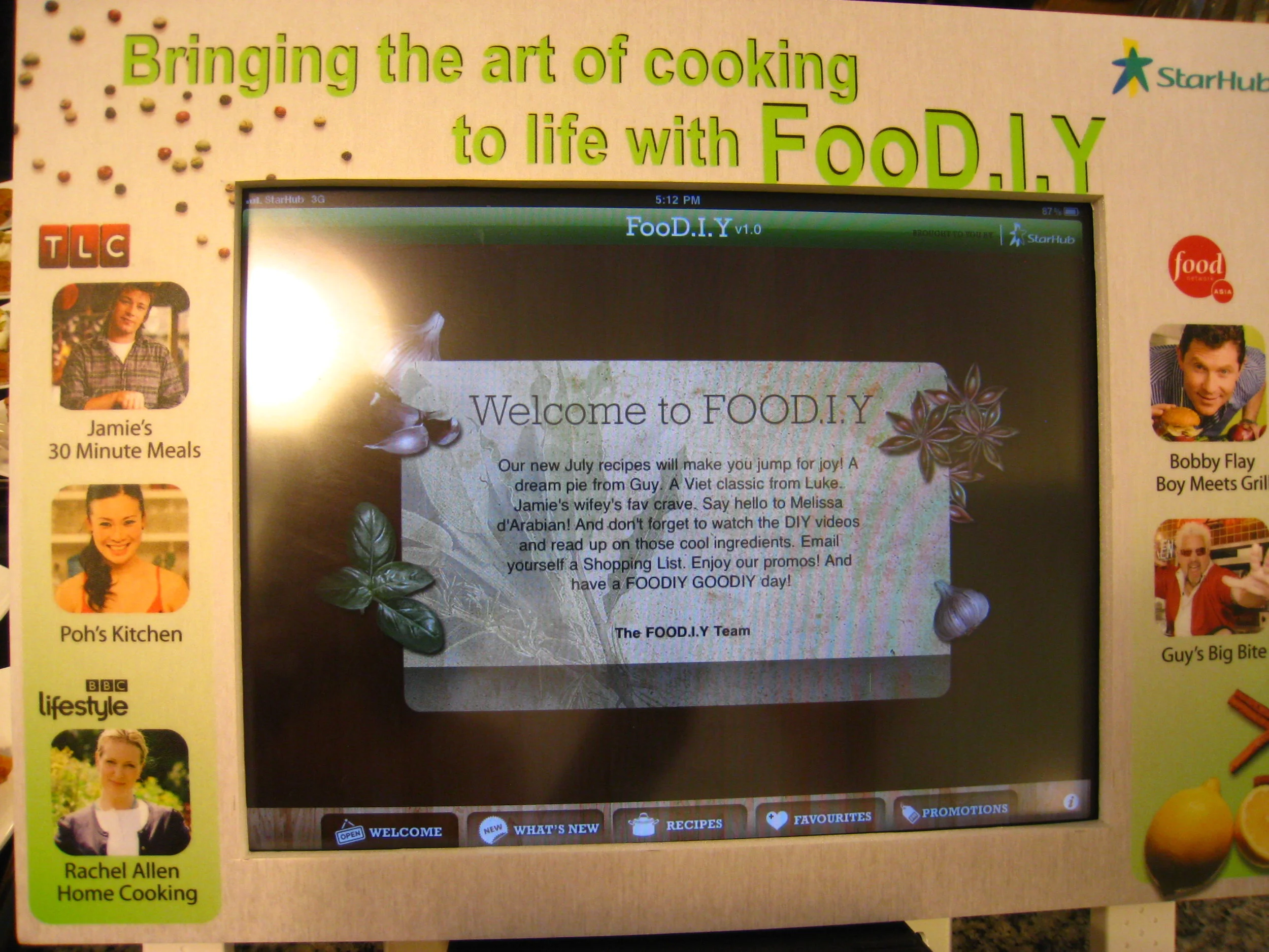 StarHub Launches Free FooD.I.Y. App on iPad - Gastronomic Ruminations