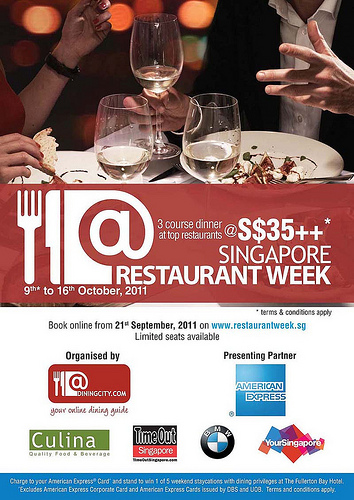 Singapore Restaurant Week 2011 - October - Gastronomic Ruminations