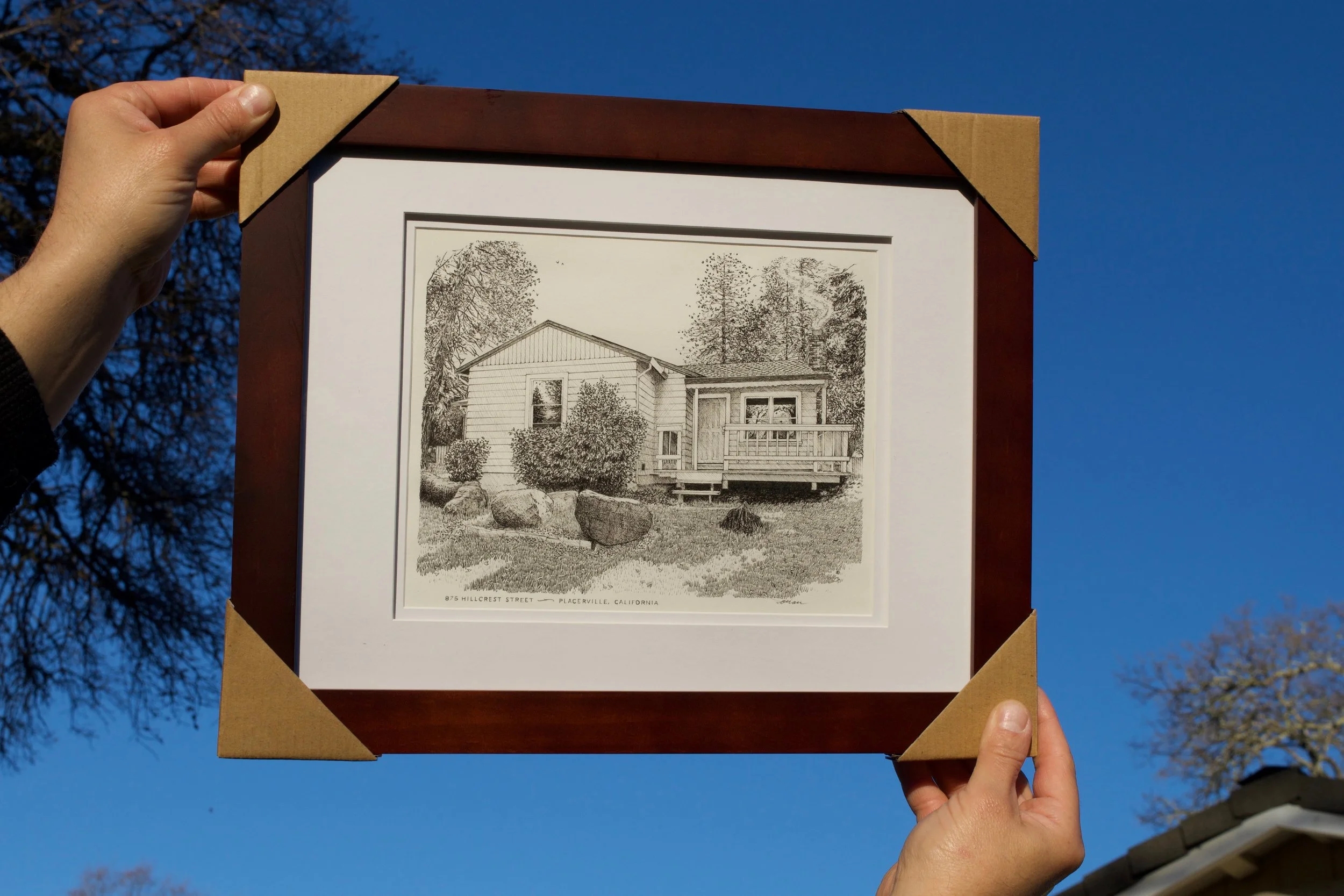  Another finished artwork ready for its new home. 