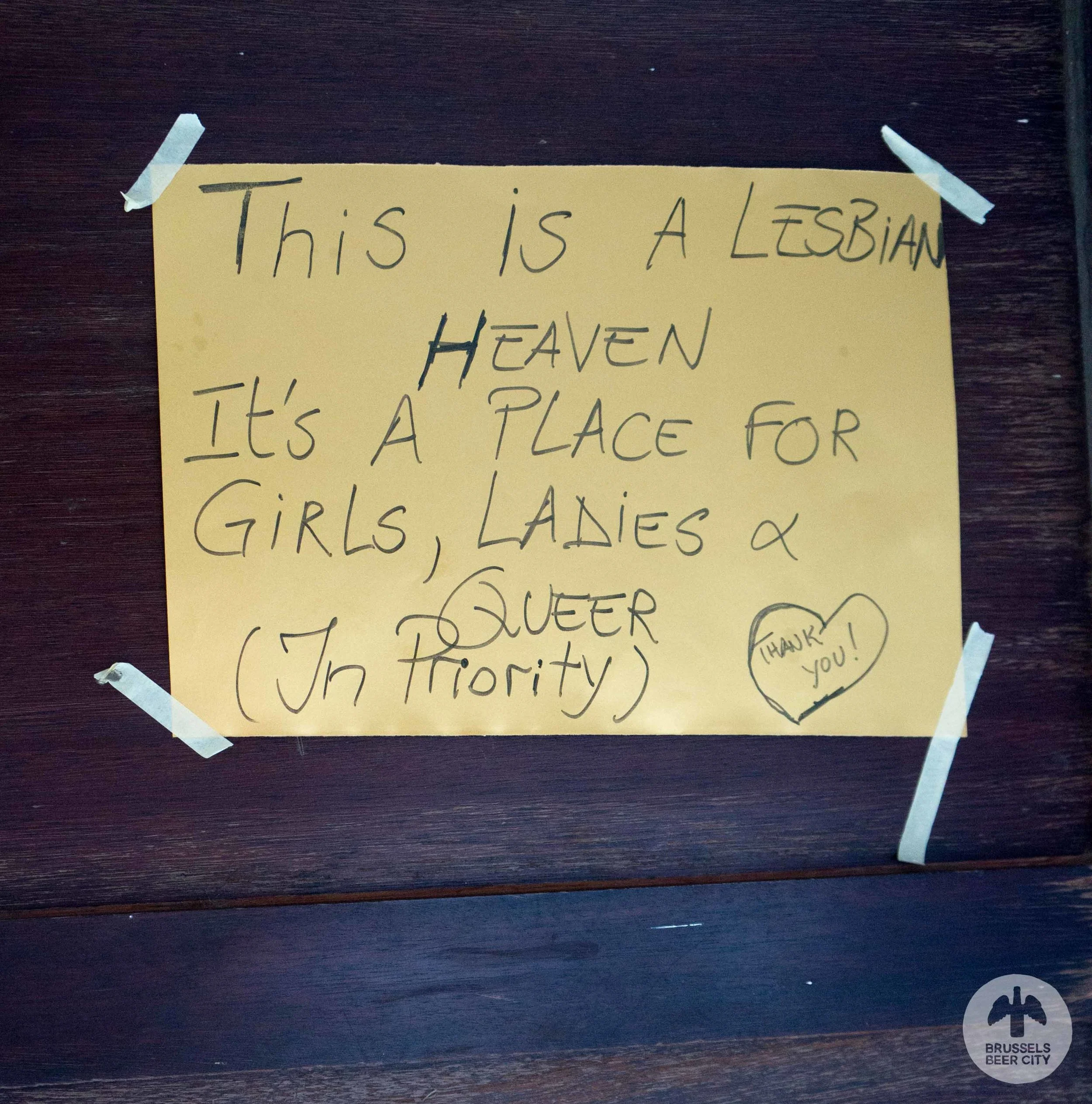 Brussels lesbian bar