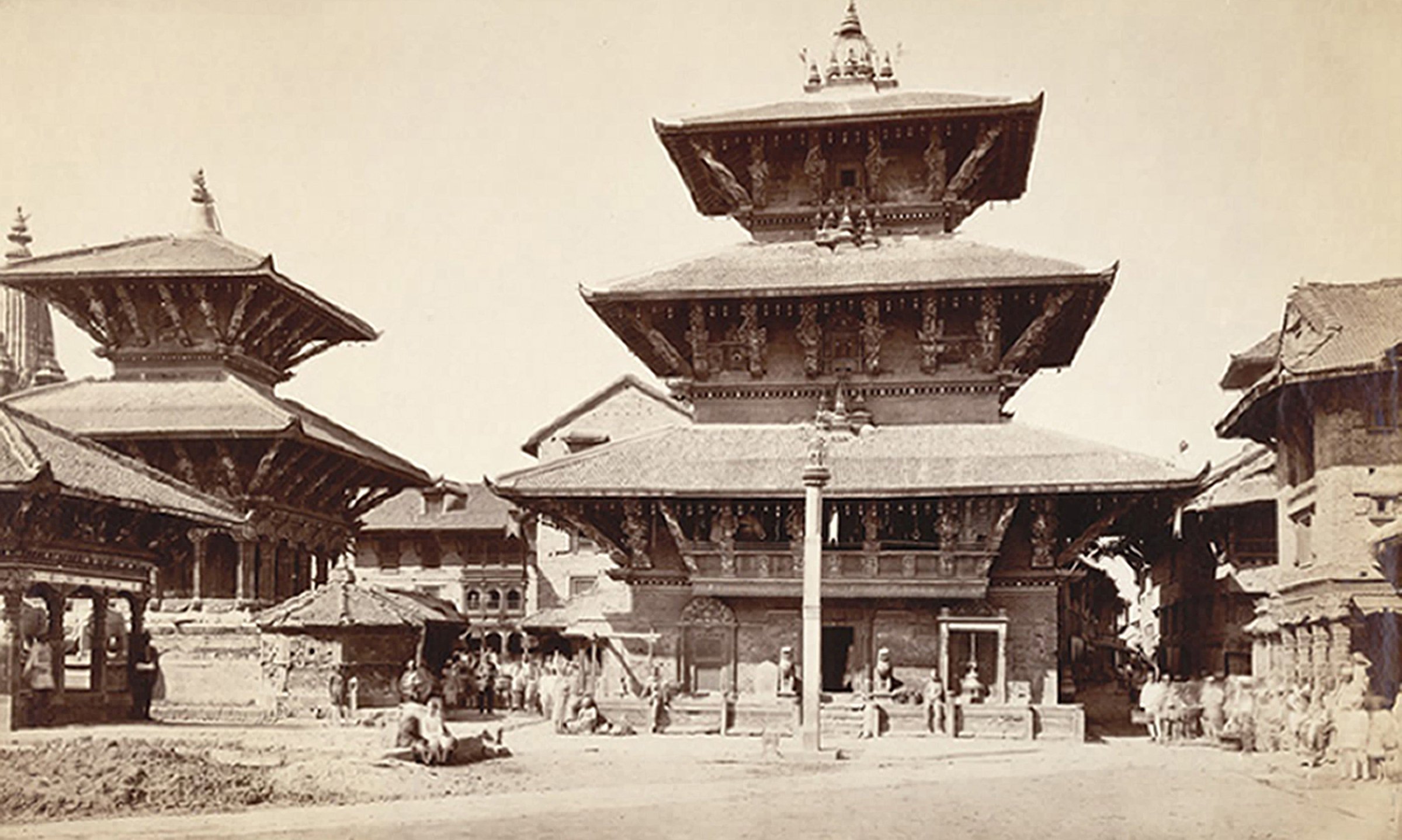 Durbar Square, Kathmandu. 1878.