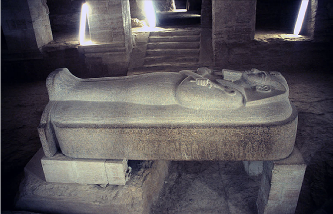 Sarcophagus of Pharaoh Merentpah (r.1213-1203 BCE).