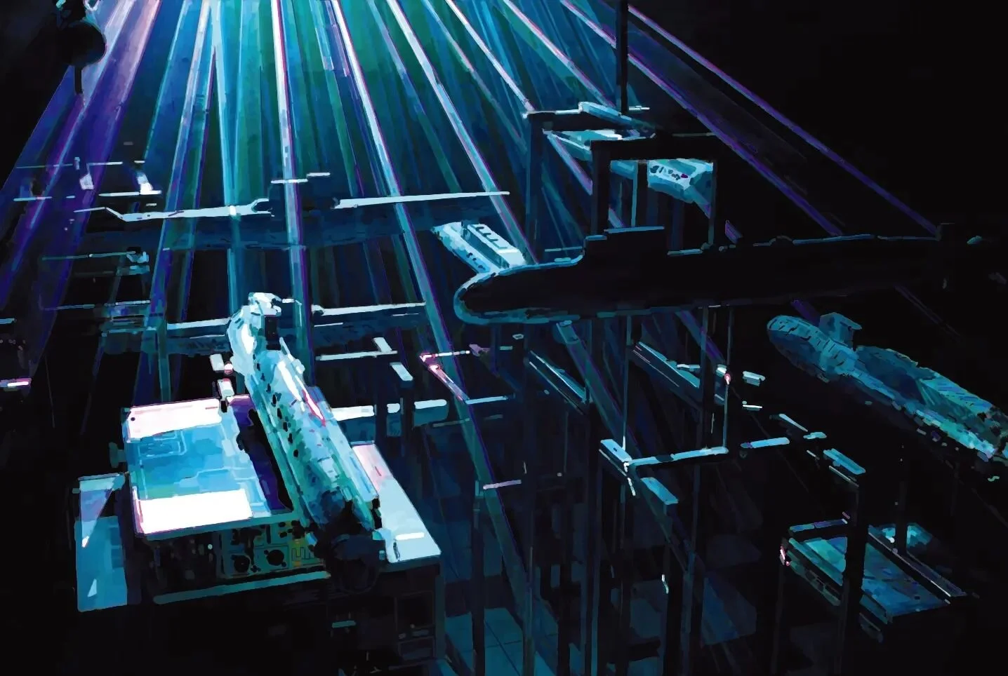 Into the deep. Drawing of my submarine sculptures. 20x30cm, uv-print on aluminium, 1/1
.
.
.
#submarines #digitaldrawing #darkwaters  #art #contemporarydrawing #contemporaryart #submarinefleet #drawingart #searchlights #oceanicart