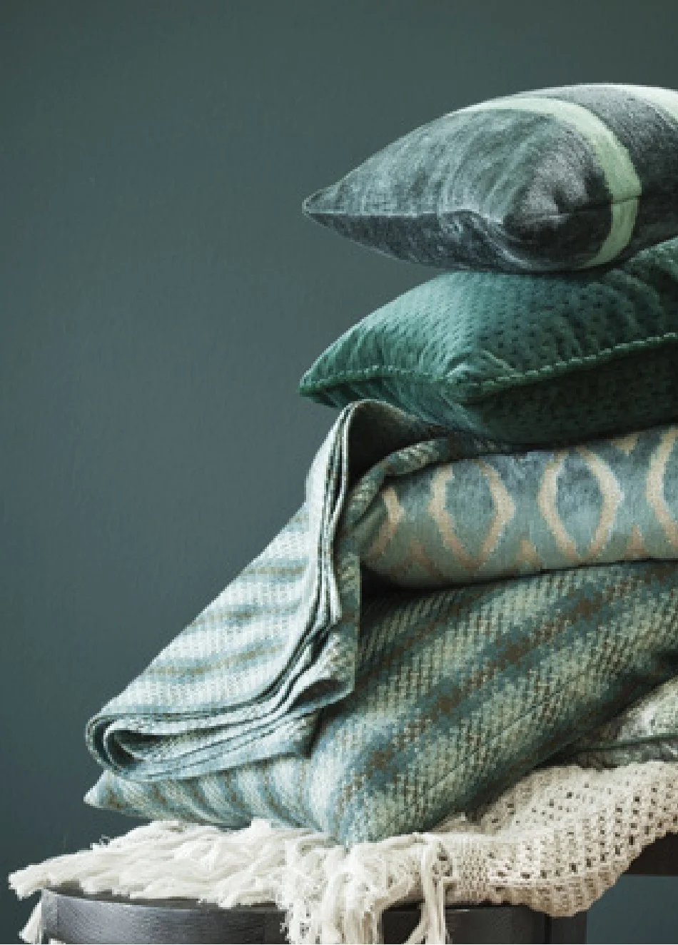 05. JOLIE, Fine, a collection of curtain fabrics and decorative accessories