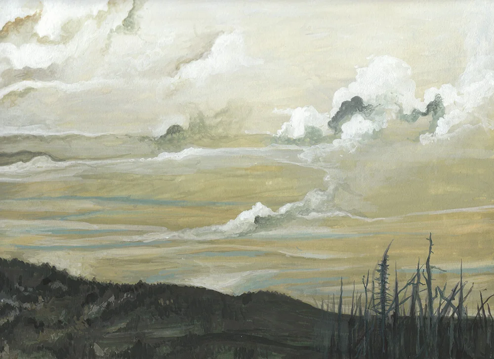 Untitled, arcylic on paper. 2009