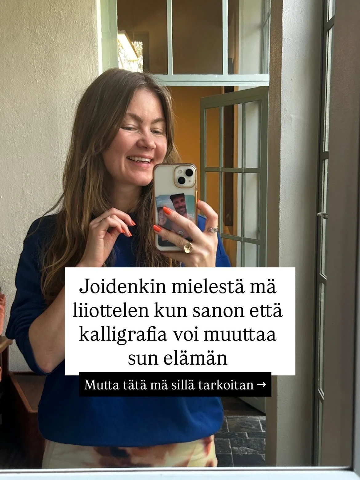 Kalligrafia on paljon enemm&auml;n kuin vain joku kirjoitustekniikka.

Siksi my&ouml;s Masterclass on kurssi kauniista kirjaimista, sanoista, lauseista, sidonnoista, kiehkuroista&hellip;

Mutta kirjainten lis&auml;ksi se opettaa my&ouml;s sen mist&au