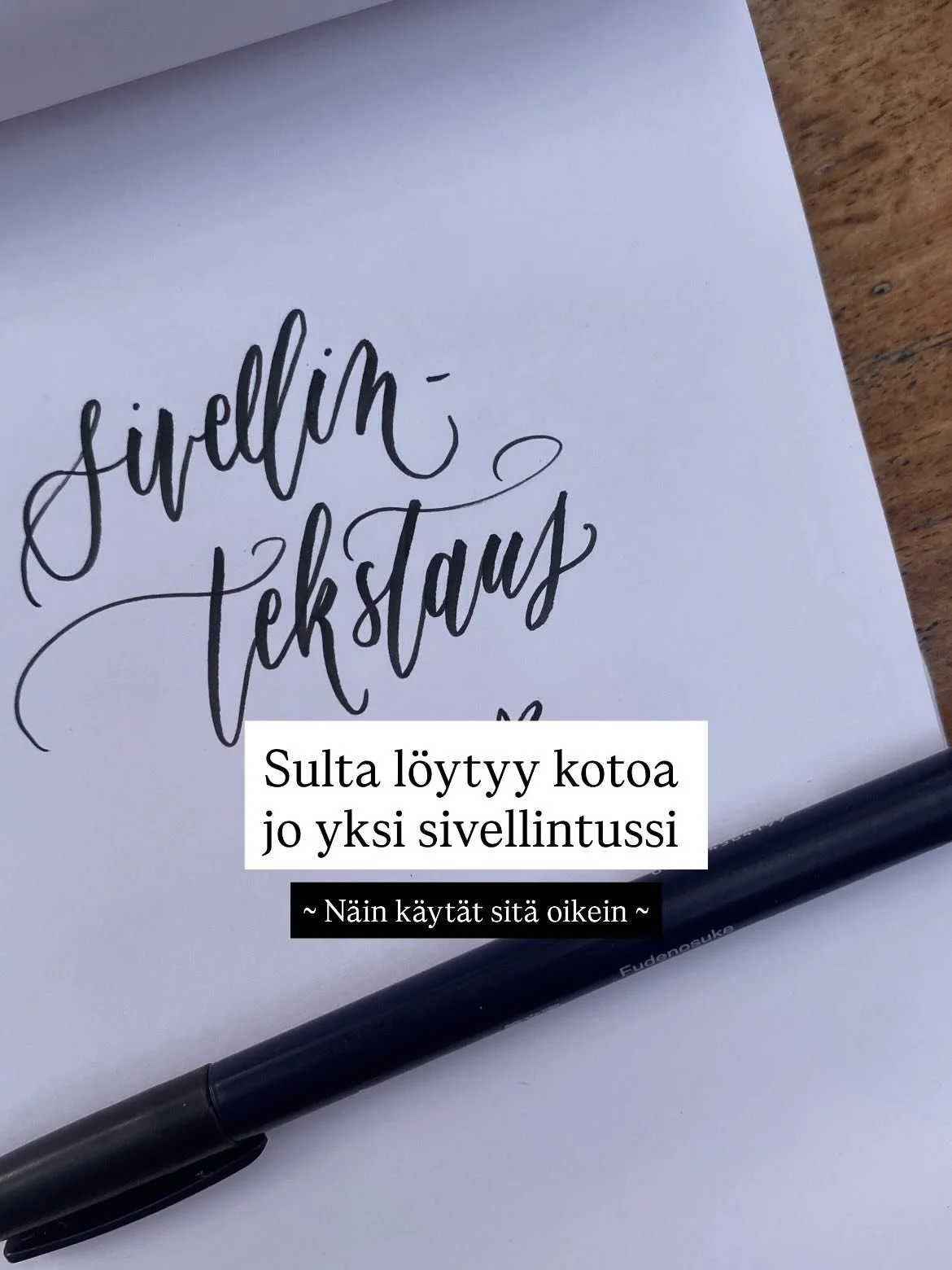 Kun oot viett&auml;nyt mun kanssa tunnin aikaa niin&hellip;

🖌️ Tied&auml;t miten k&auml;yt&auml;t sivellintussia oikeaoppisesti ja piirr&auml;t sill&auml; kauniita kirjaimia

🖌️ Tied&auml;t mit&auml; eroa (ja mit&auml; yhteist&auml;) on sivellinte