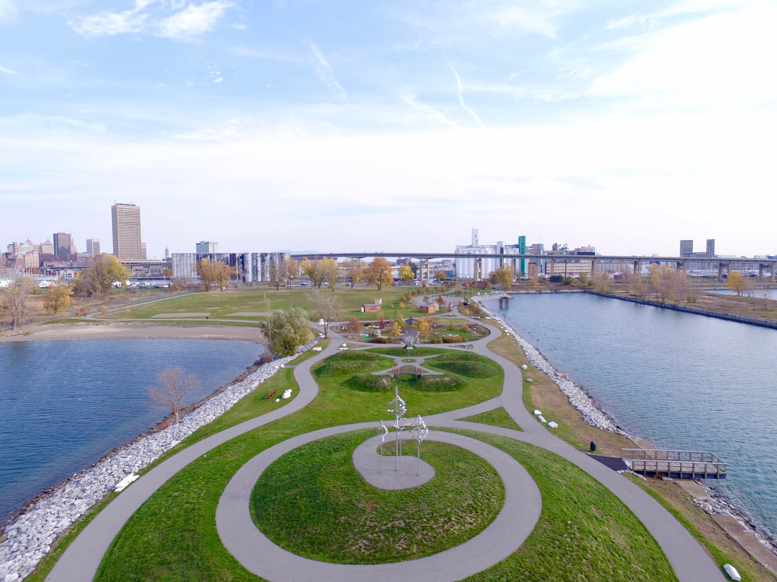 Buffalo Skyline with Drone Photography