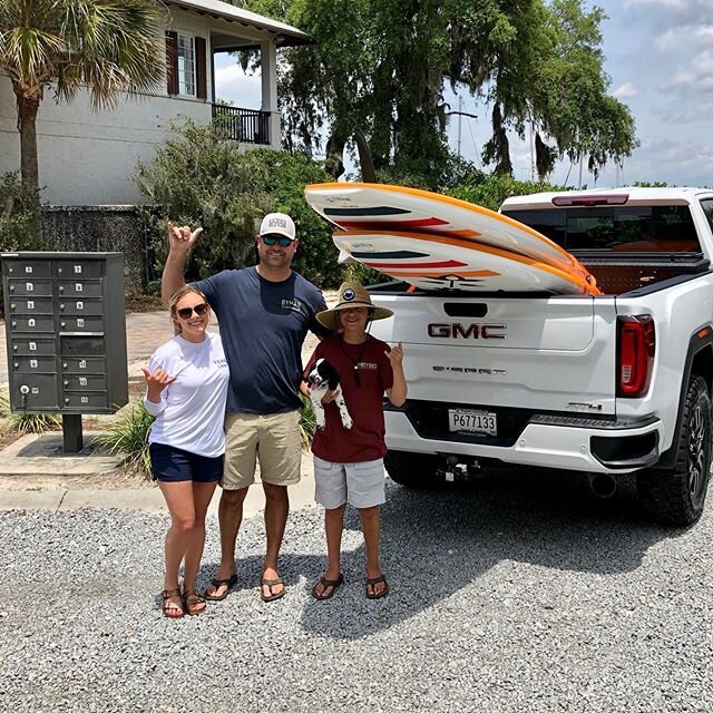 Happy Memorial Day weekend! Some good times are about to be had. Everyone be safe! #sweetboards #paddletime #happycustomers #highergroundbftsc