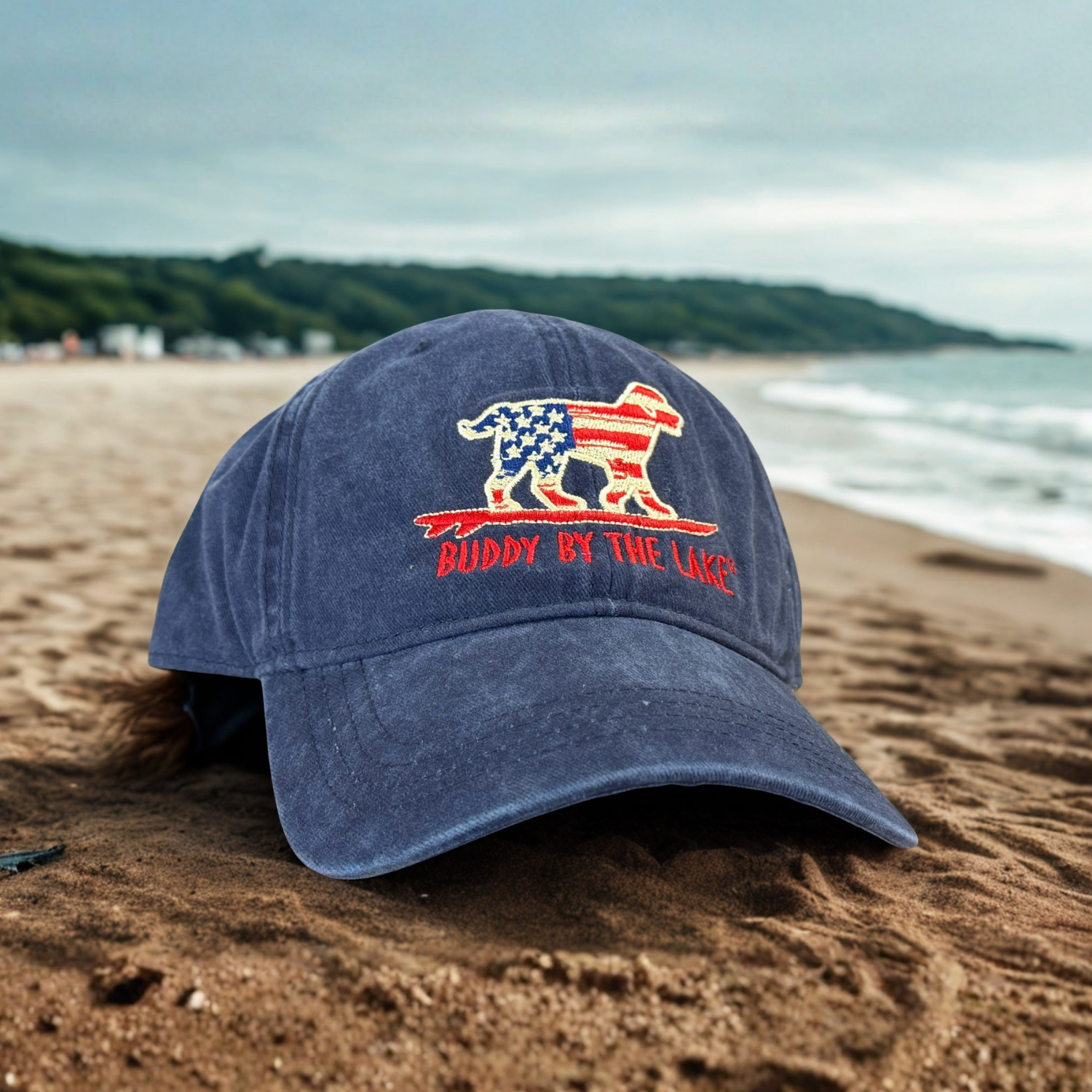 Vintage Flag Design Navy Hat