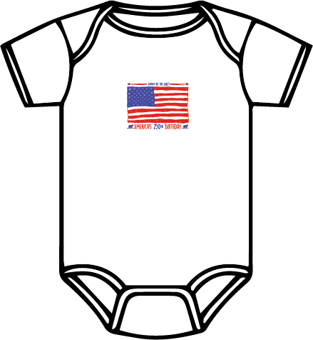 BBL America's 250th Birthday Onesie