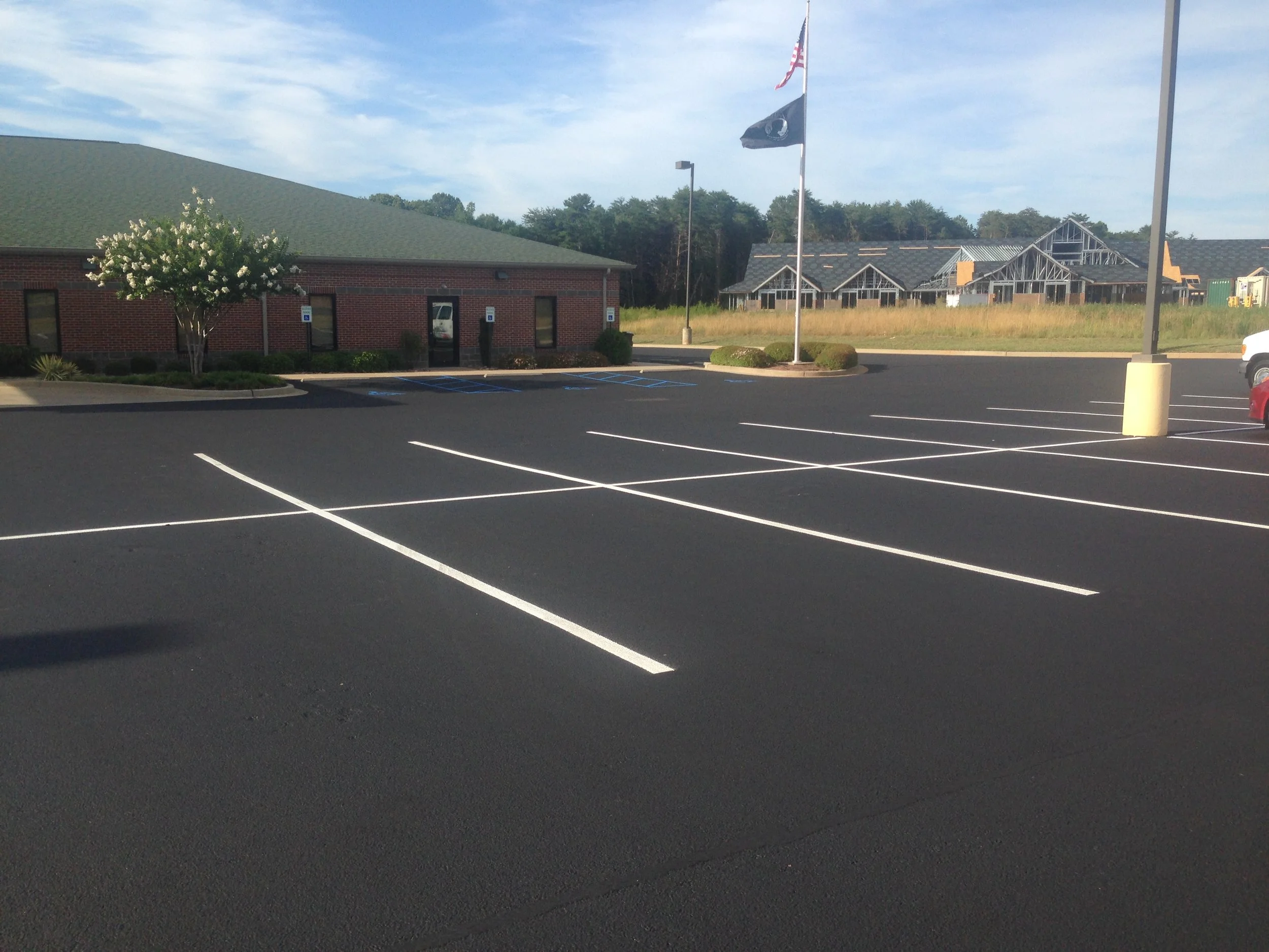 VA Clinic, Spartanburg (AFTER crackseal and sealcoat)