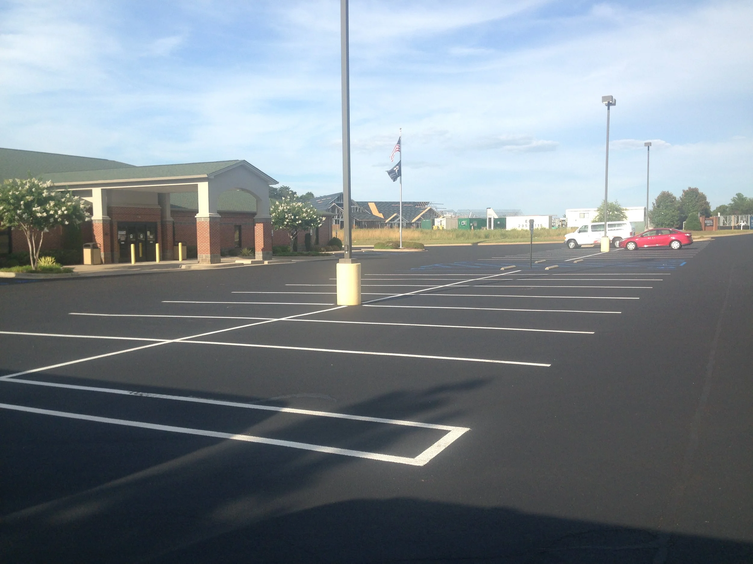 VA Clinic, Spartanburg (AFTER crackseal and sealcoat)
