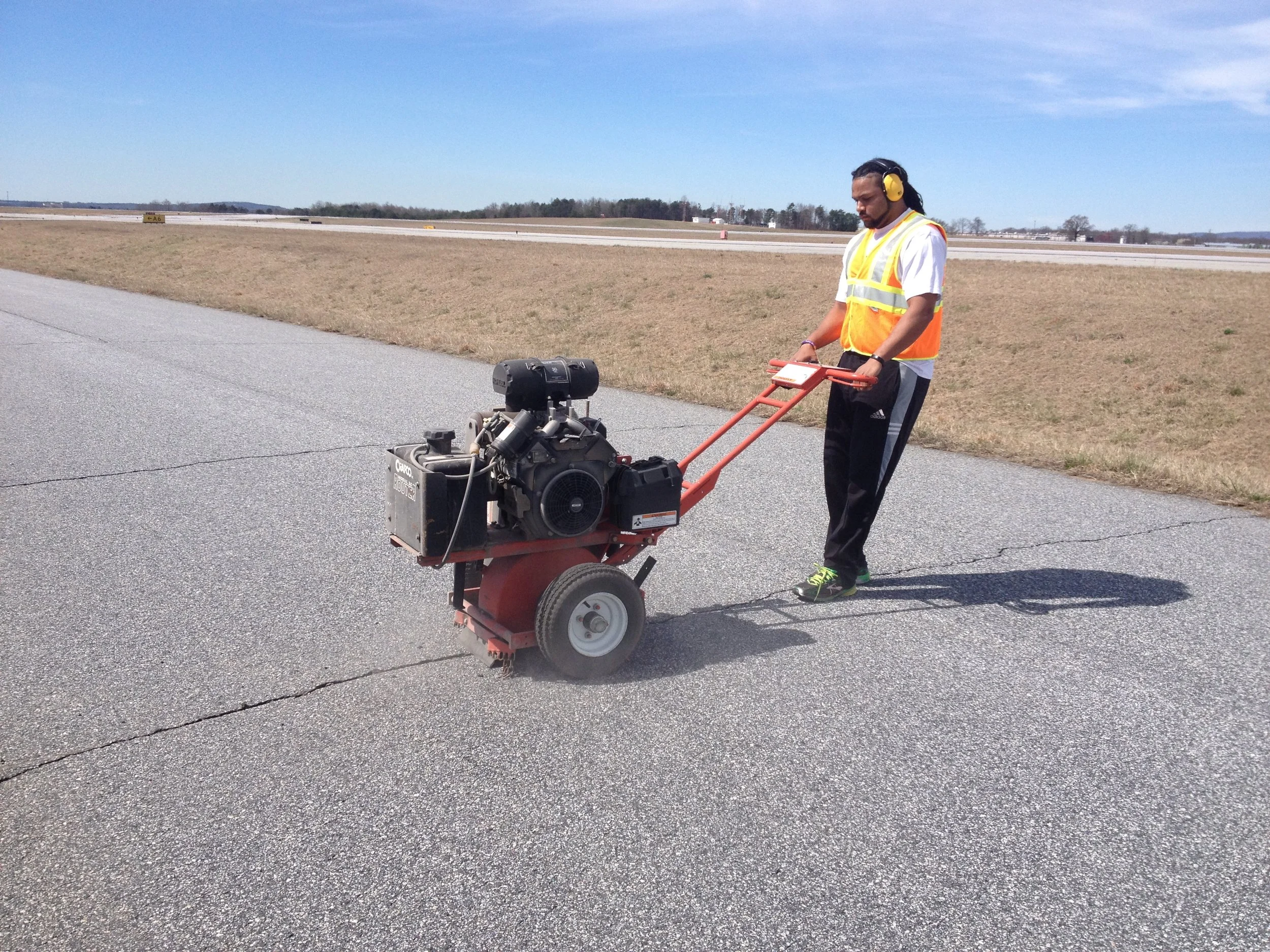GSP Airport, crackseal, Greer