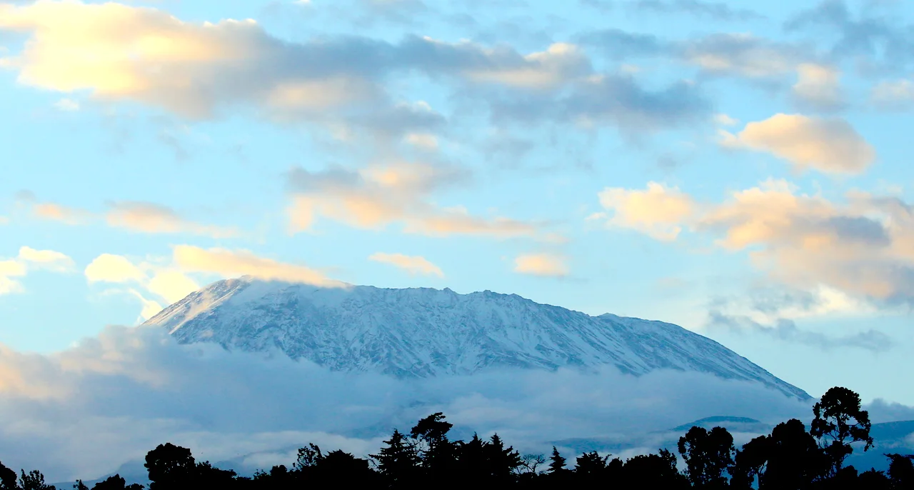 First view of Kilimanjaro