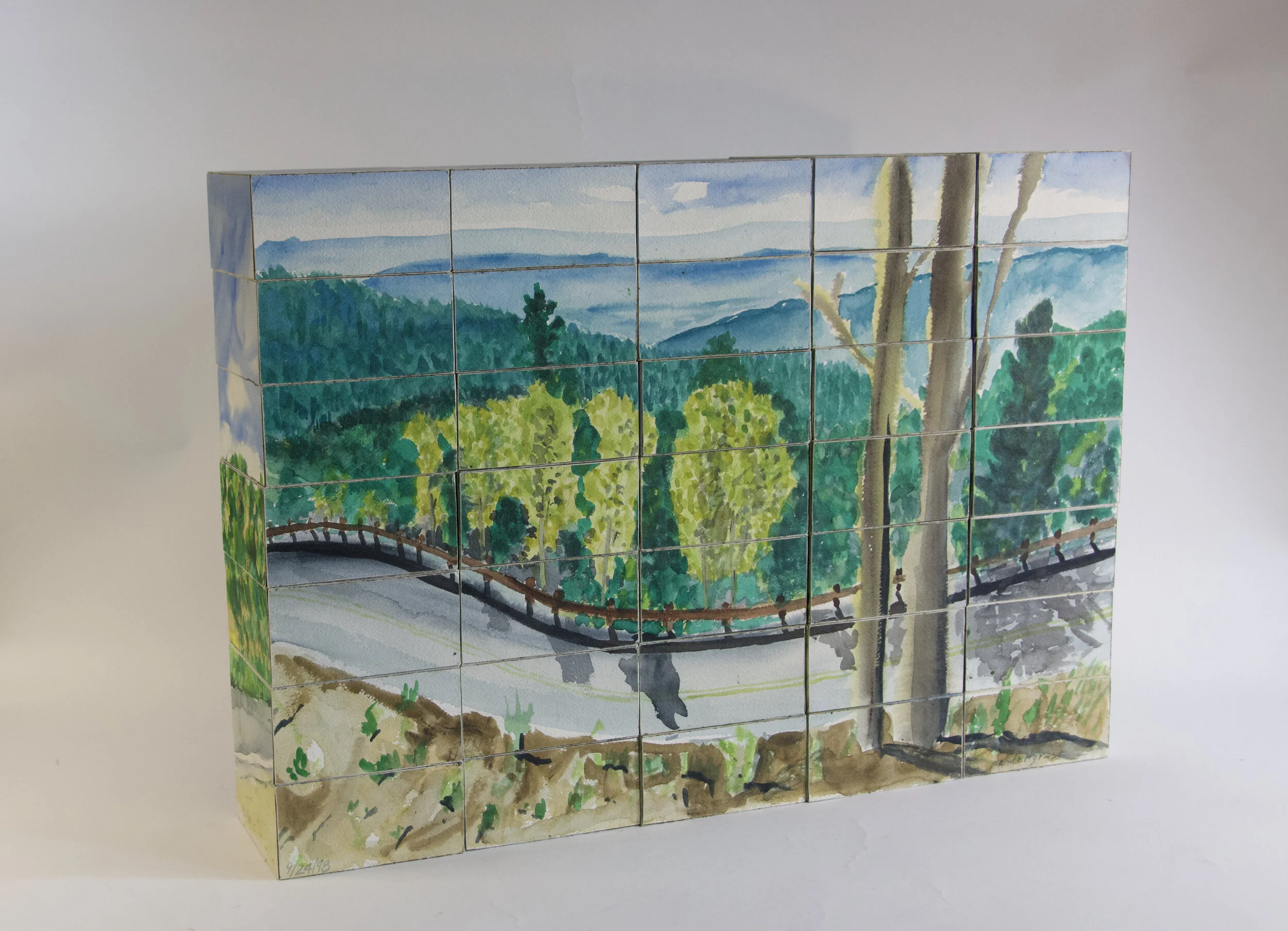 Santa Fe Landscape Blocks Road To Ski Area 1998.jpg