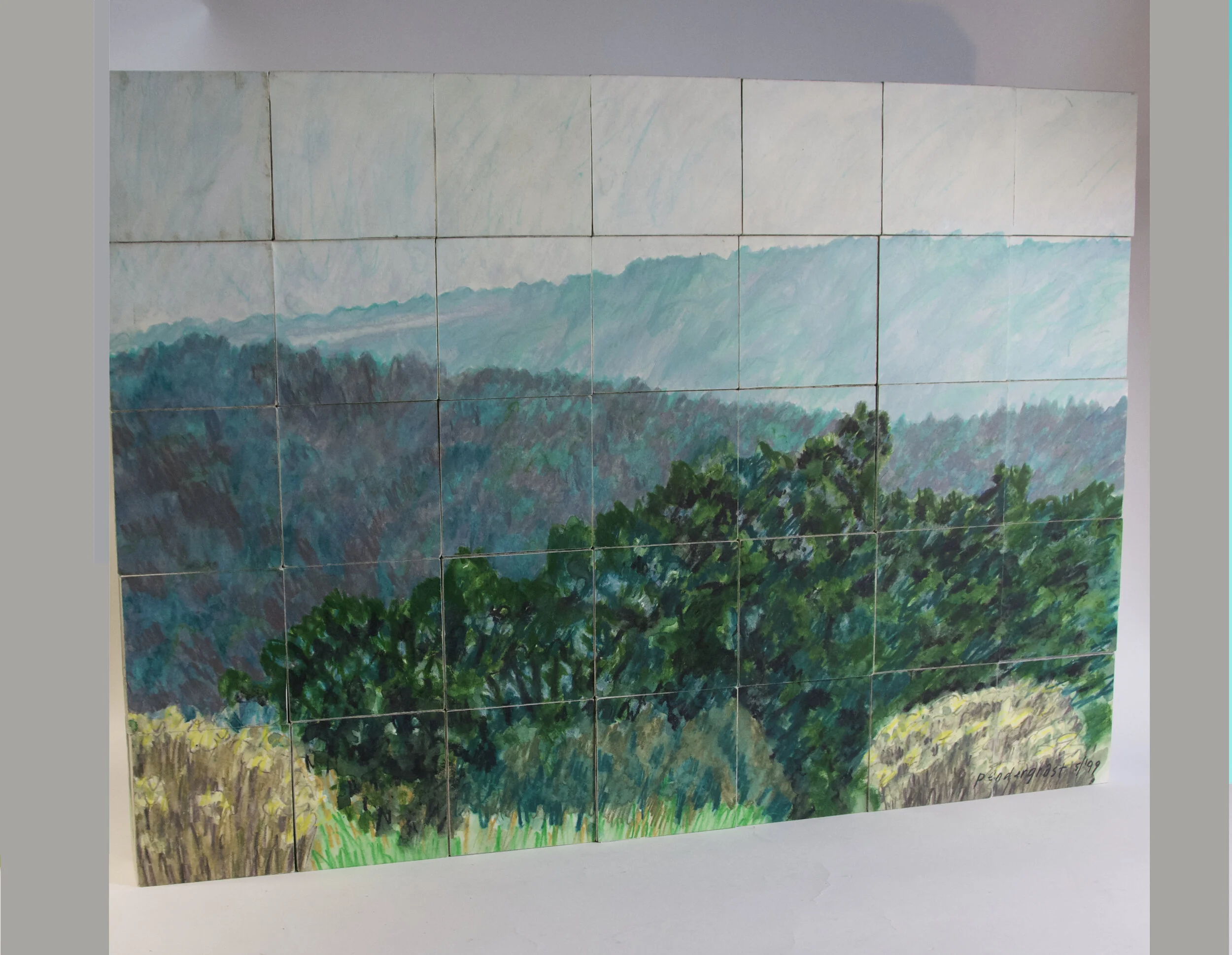 Santa Fe Landscape Blocks Mountains 1998.jpg