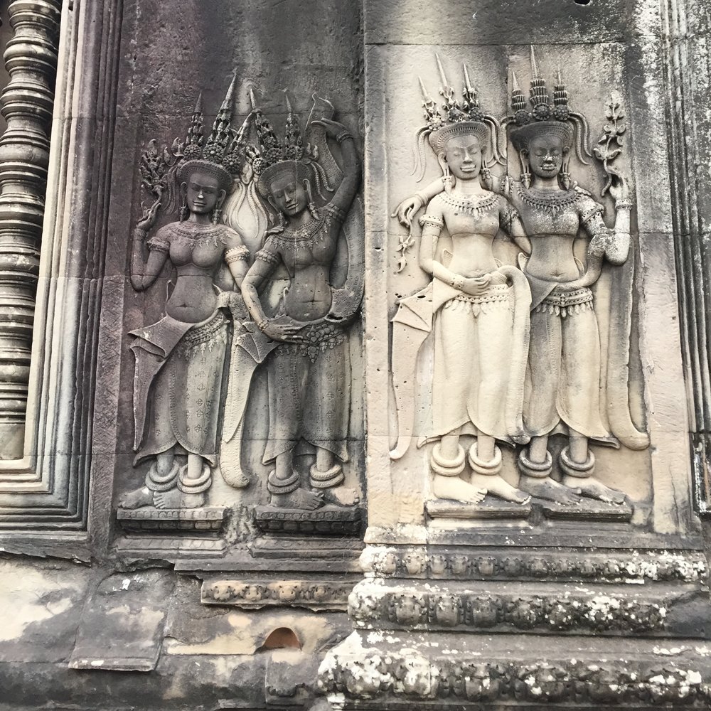 Angkor Wat Temple relief sculpture