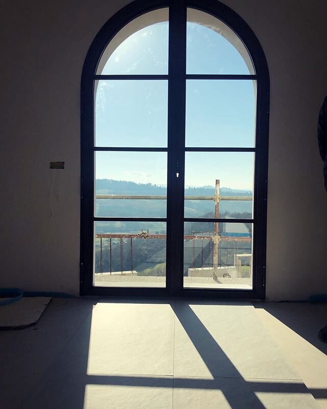 Cantiere con vista 
#workinprogress #sanminiato #tuscany #architecture #corten #interiordesign #project #window