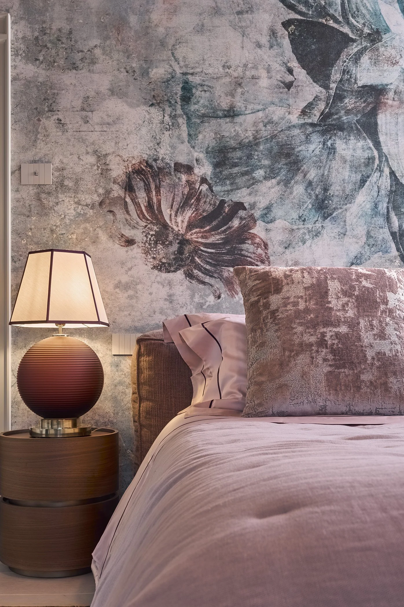 Beautiful luxury bedroom in a countryside villa in Florence, Tuscany, Italy
