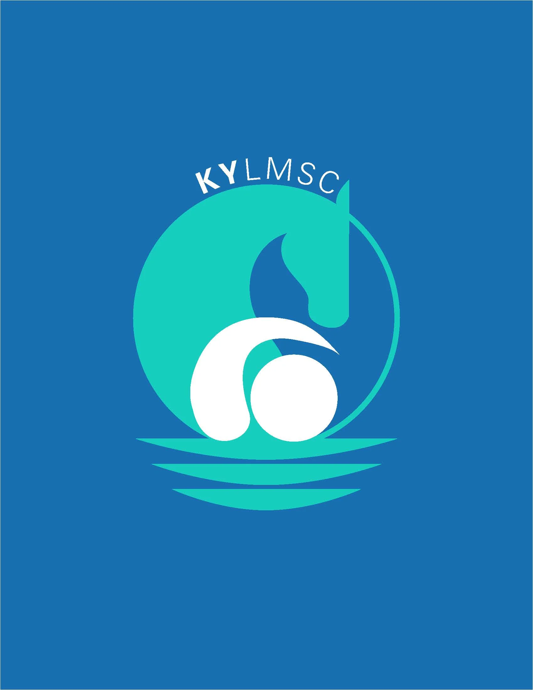 Duck Enander's design for the new KY-LMSC logo seeks to represent every swimmer in the Kentucky LMSC.