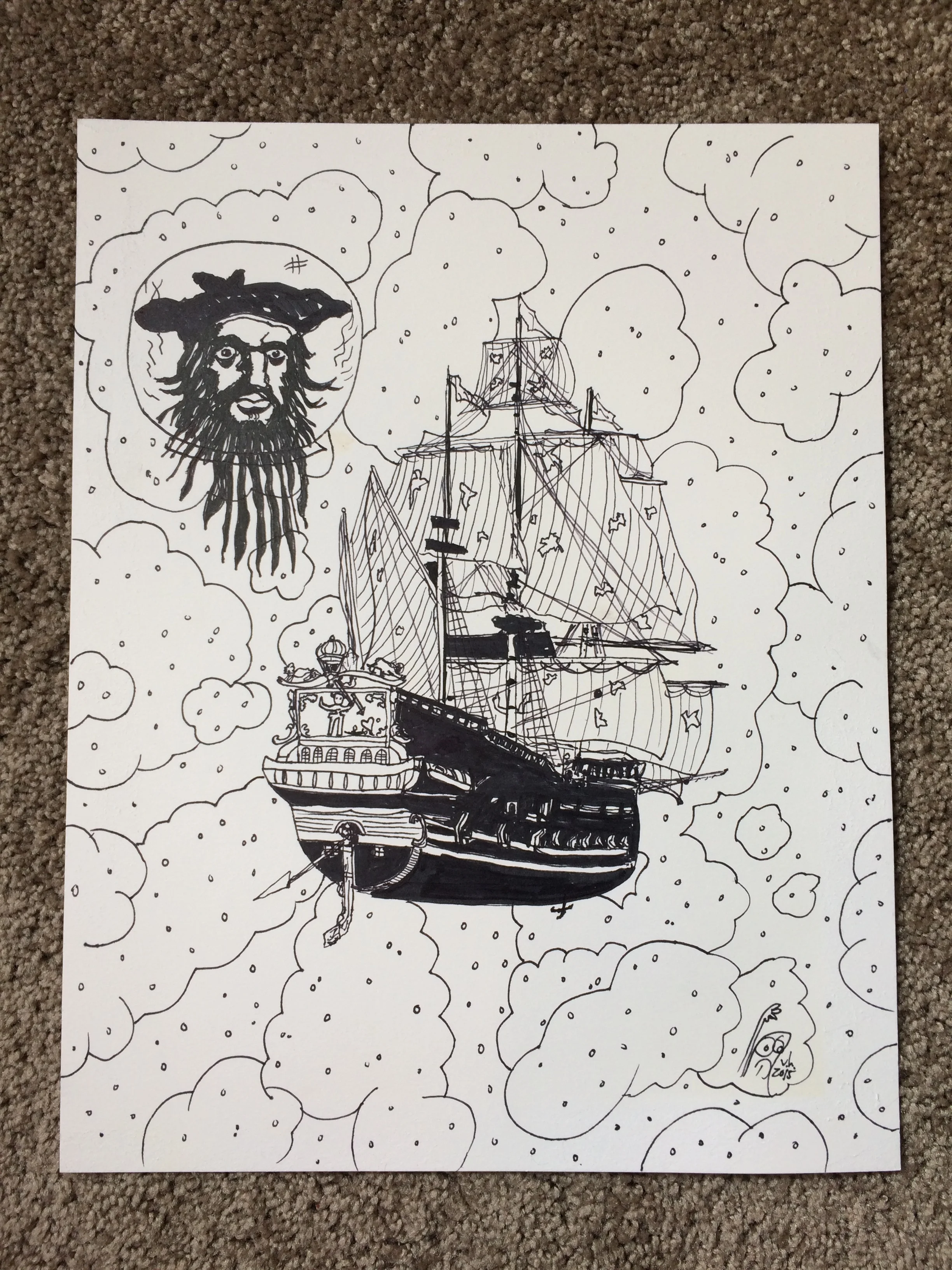 original artwork for The Avett Brothers t-shirt 