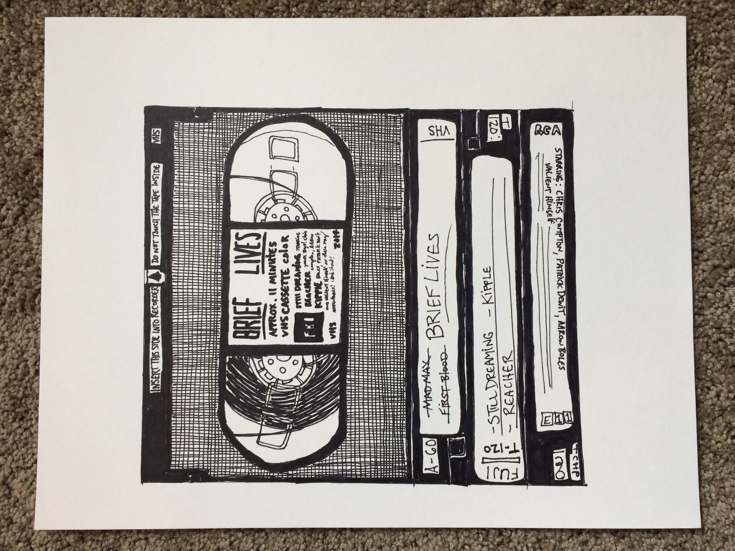 Brief Lives demo cassette artwork