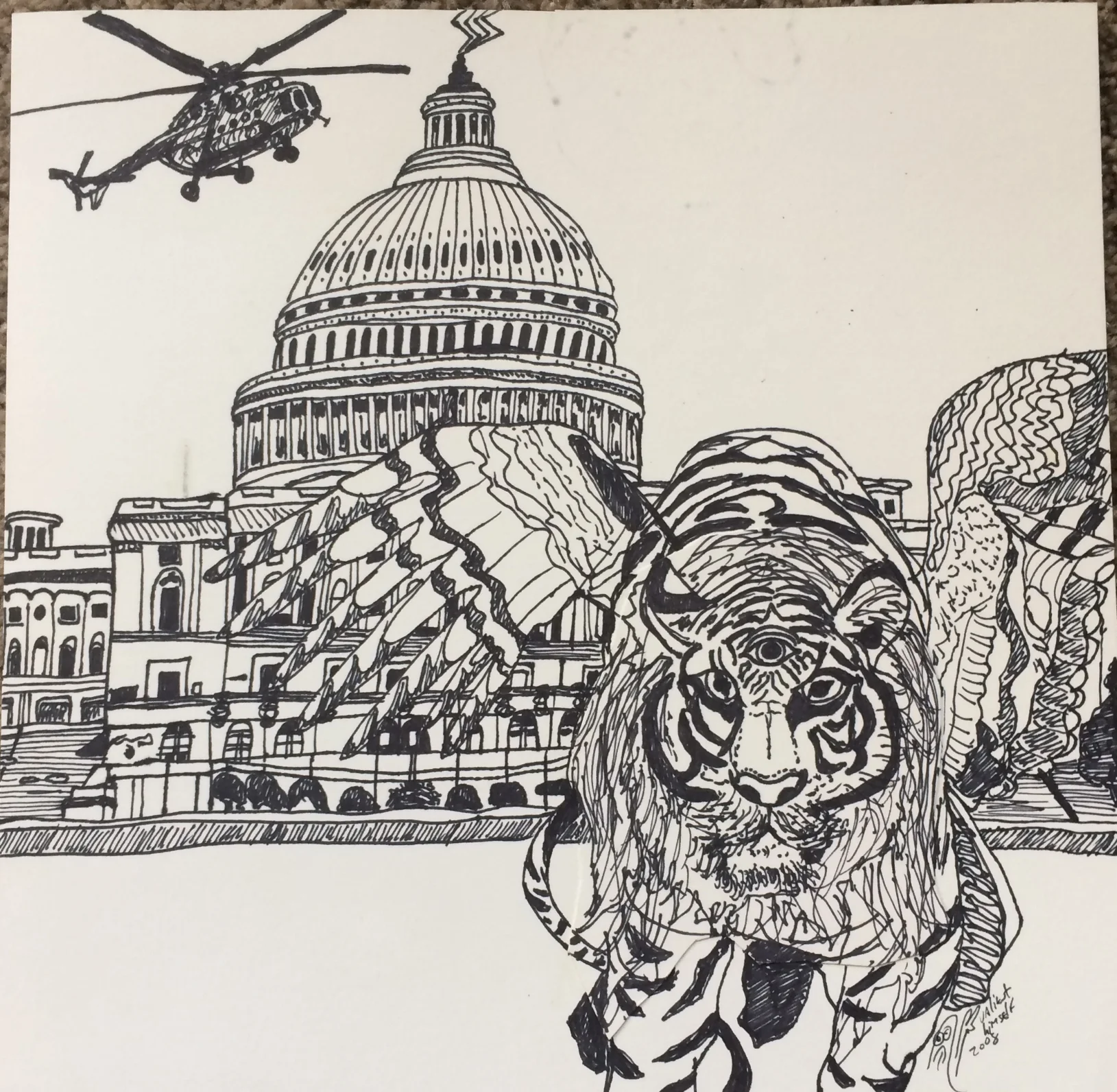 VT "Sailin' On" split 7 inch cover art