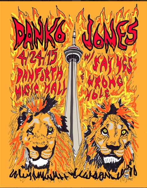 poster commission for Danko Jones concert