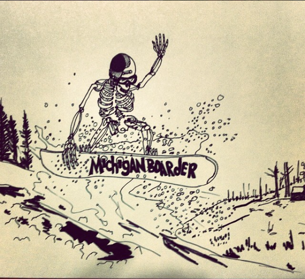 2nd commission for snowboarder website