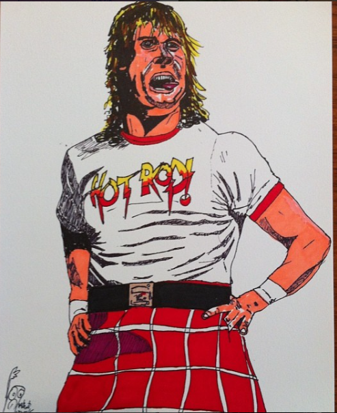 Rowdy Roddy commission for Opie