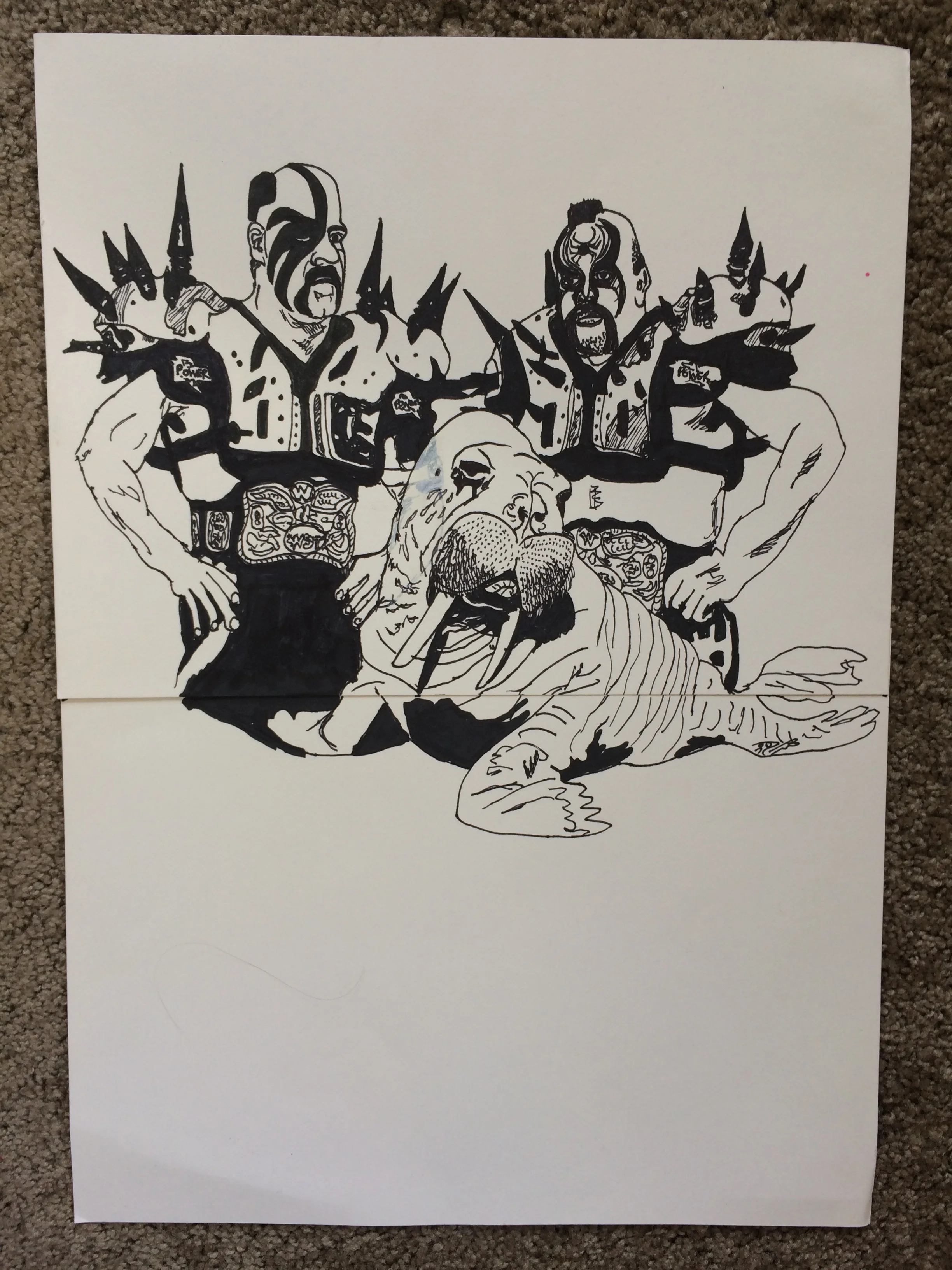 Tackle the Walrus original drawing