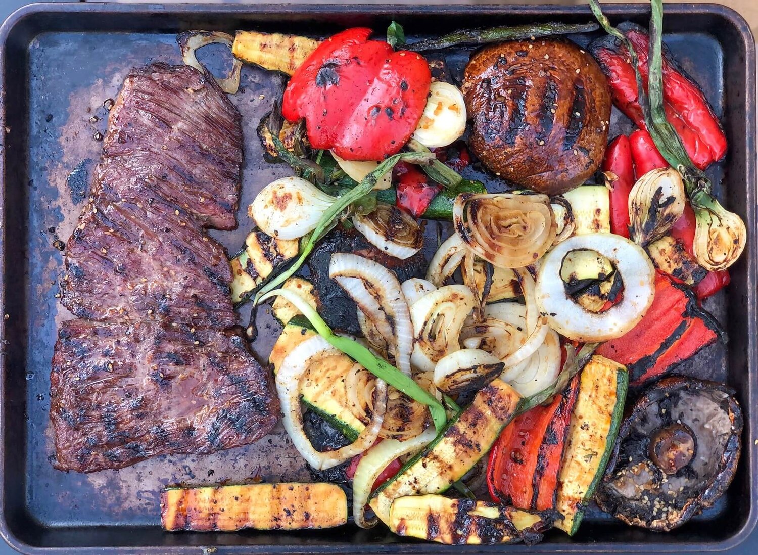 GRILLED TERIYAKI STEAK & VEGGIES