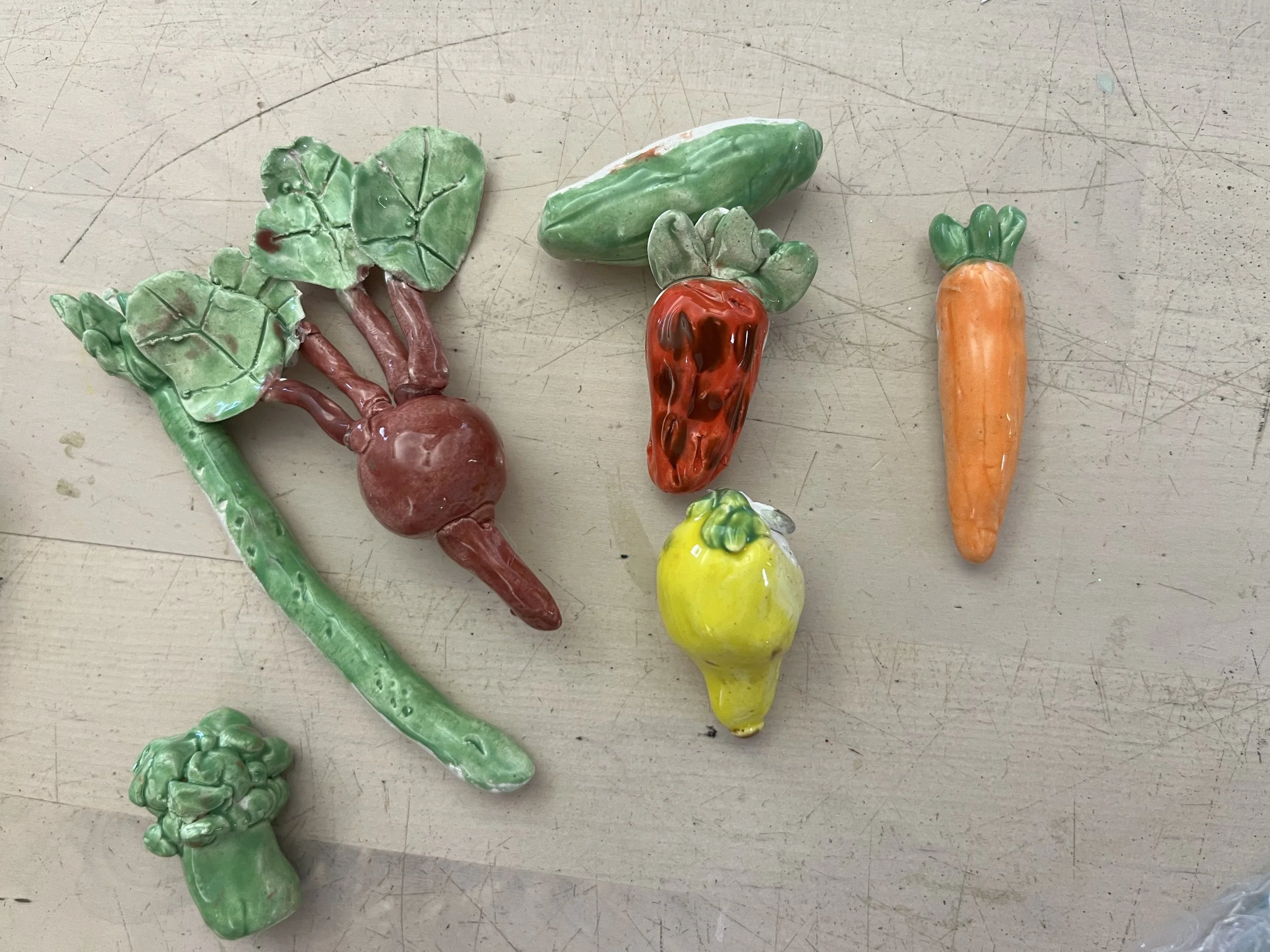 Ceramic Fruit and Veggies