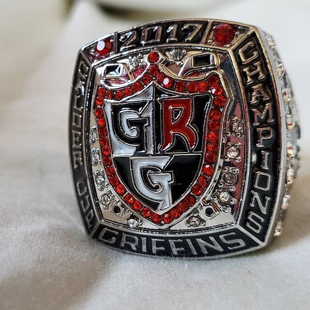 Three years ago I was &quot;absolutely delirious&quot; watching @griffinshockey win the Calder Cup in GR. Today, I won an AMAZING gift to commemorate the occasion. #gogrg