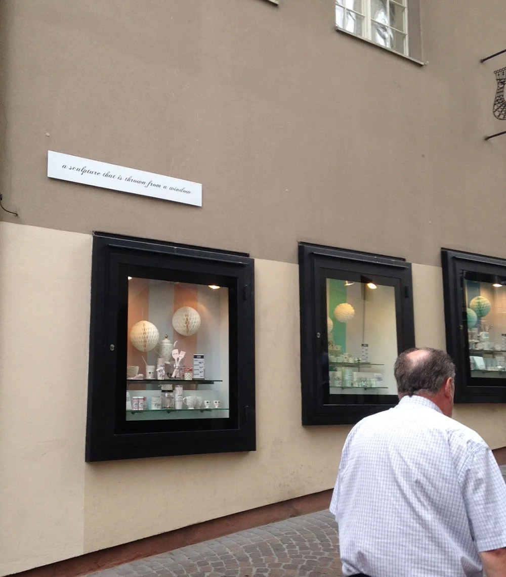 Alyson Shotz. Imaginary Sculptures, Basel ParcoursImaginary Sculpture, Basel Parcours