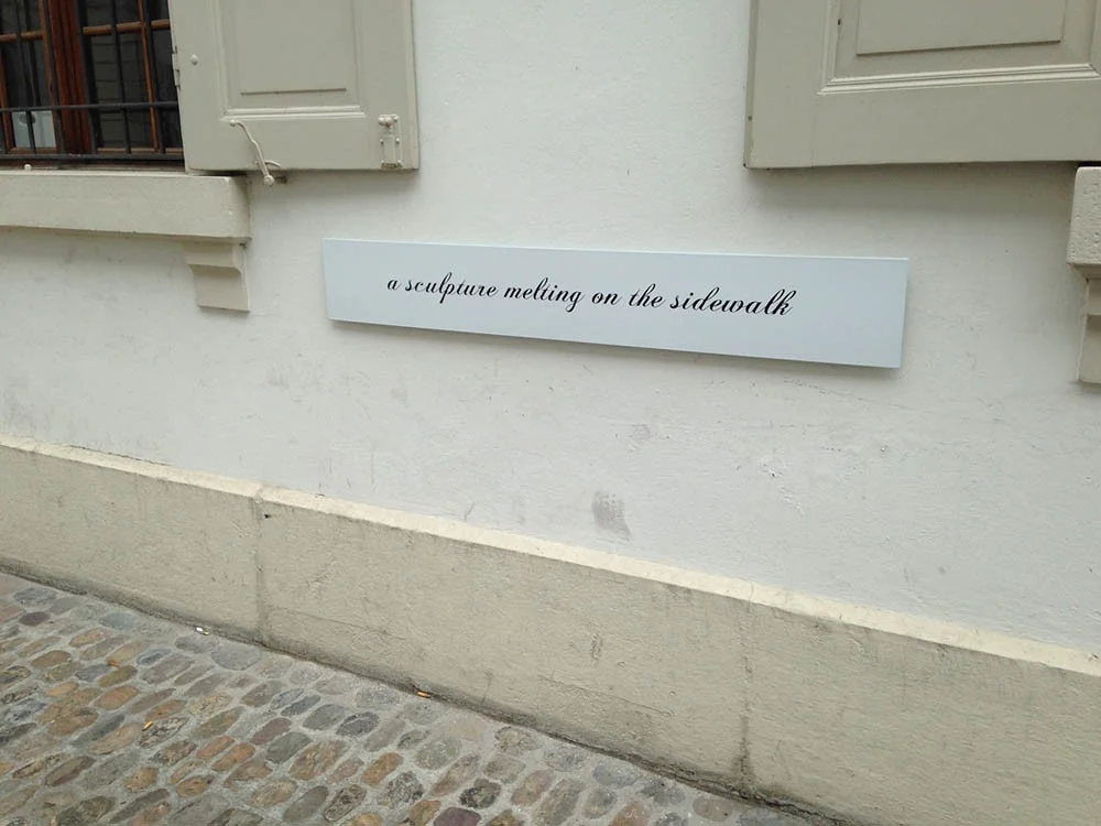 Alyson Shotz. Imaginary Sculptures, Basel Parcours