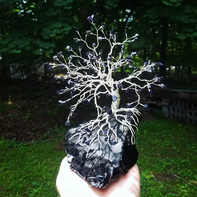 &quot;In the heart of the world stands a tree...&quot; Thanks @kelseydinnerplate for this amazing tree, inspired by The Peace (my book). Soon I'll be finished writing, and then starting the horrors of revising.
Check out her shop @keitadesigns